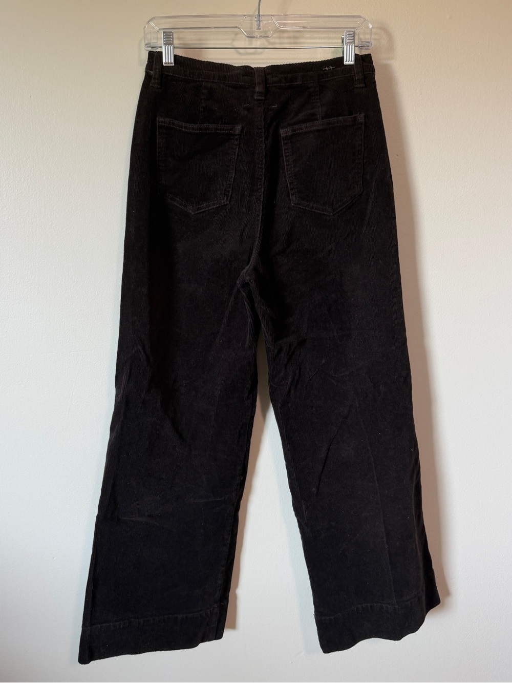 RARE Habitual Denim wide-leg corduroy pants in a dark chocolate brown 2/26 - Picture 2 of 6